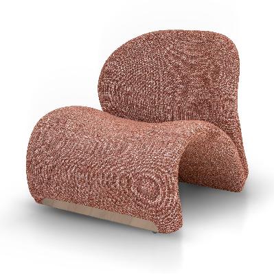 sanchit lounge chair - moss rust orange