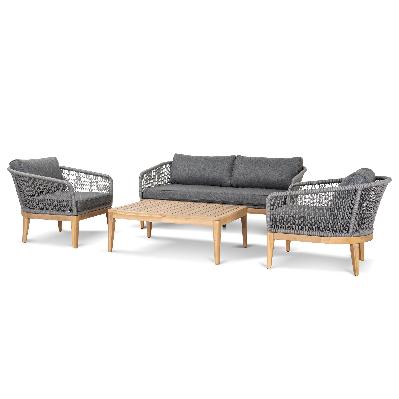 nafisa 4pcs outdoor lounge set - grey