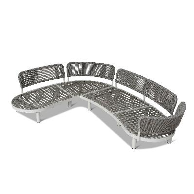 norali outdoor corner sofa - light brown