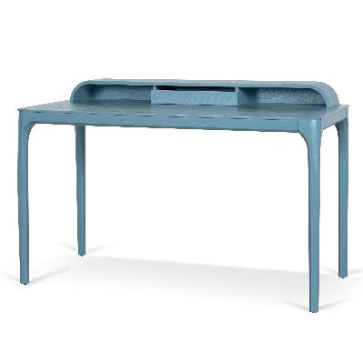 reva wooden home office desk - light blue