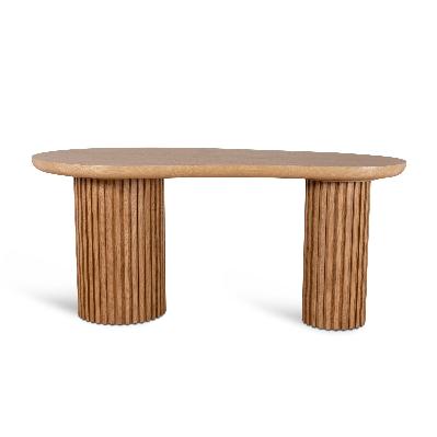 marty 1.7m office desk - natural oak