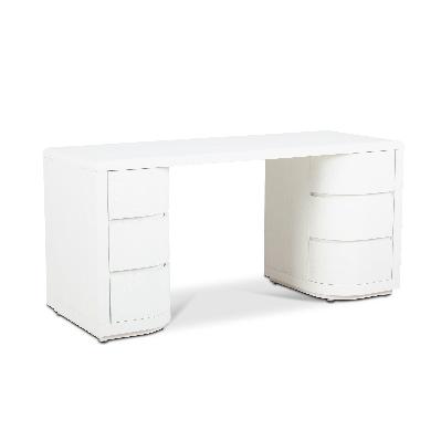 aiza 1.6m office desk - white