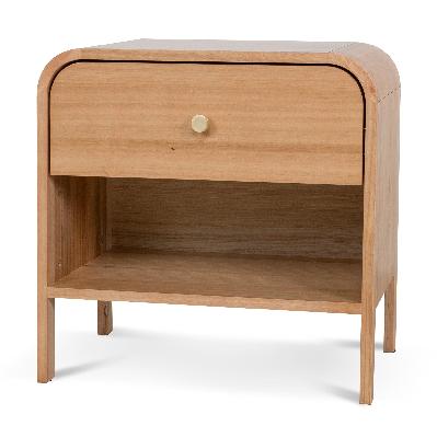 serene 58cm bedside table - messmate
