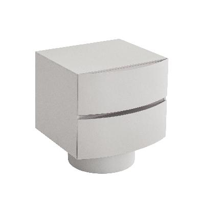 dorit bedside table - warm grey