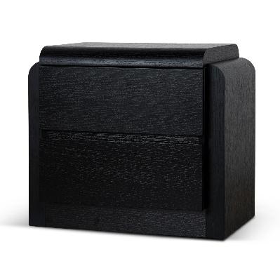 aurelia bedside table - full black