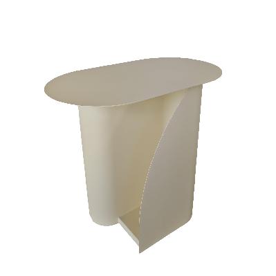 vetra 50cm side table - ivory white