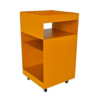 nolani 35cm square side table - sandy mustard