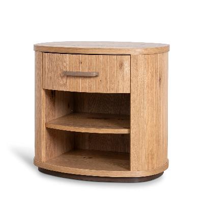 cambrio bedside table - knotty oak
