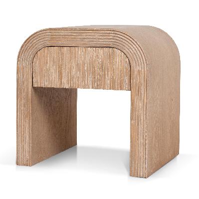 savero 55cm bedside table - light natural