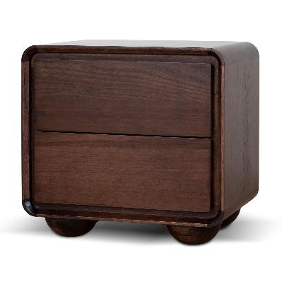jenny 56cm bedside table - walnut