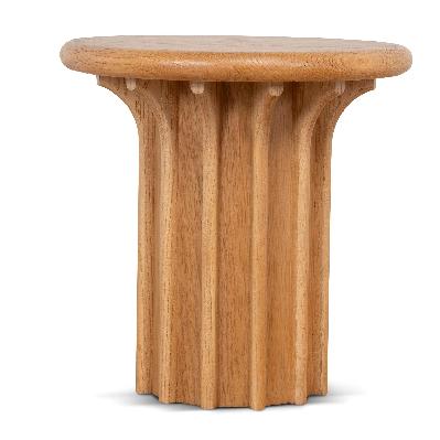 eira round side table - natural