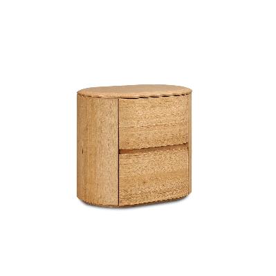 norvia 60cm tassie oak bedside table - natural