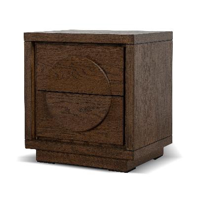 bonnie bedside table - caramel oak