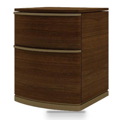 tristan 45.8cm bedside table - walnut