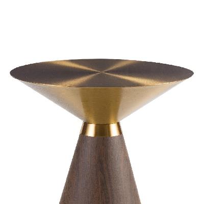 marika 49cm side table - walnut