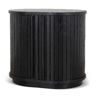 linea 55cm side table - full black