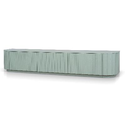 marty 2.4m entertainment tv unit - sage green