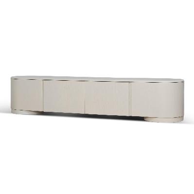 anja 2.2m tv entertainment unit - ivory oat