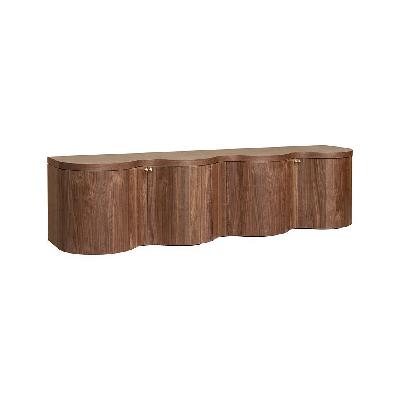 jaya 2.15m tv entertainment unit - light walnut