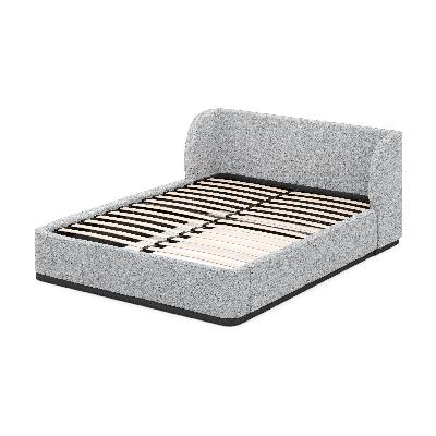 jamar king bed frame - pepper boucle 