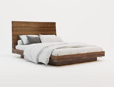 altair wooden walnut bed frame queen 