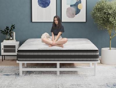isaak low line cool gel fabric mattress queen