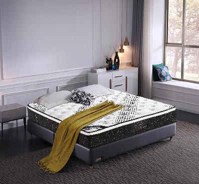 knitted exclusive euro top mattress queen size pocket coil medium firm 33cm thick 
