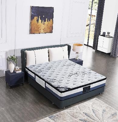 queen mattress latex pillow top pocket spring foam medium firm bed 