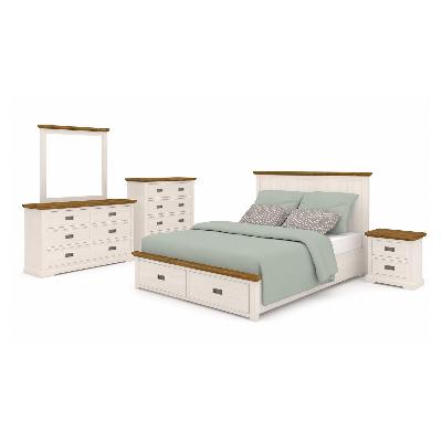 storage bedroom suite drawers miami white colour in queen