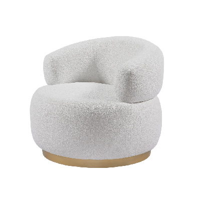 bellissimo oro swivel arm chair with gold base 