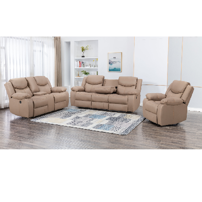 urban power motion electric recliner set 3rr + 2rr + 1r - brown 
