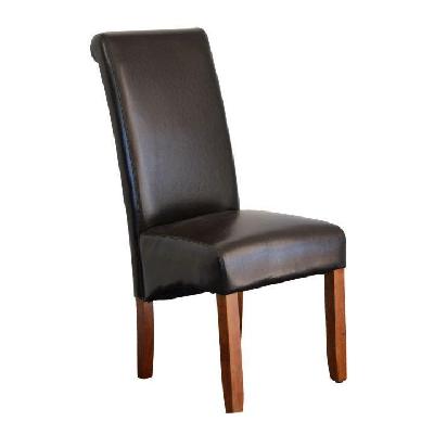 avalon dining chair in brown 