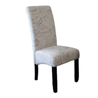 avalon dining chair in script fabric 