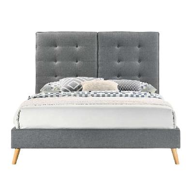 marley fabric upholstered double bed 