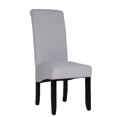 avalon dining chair wenge/grey fabric 