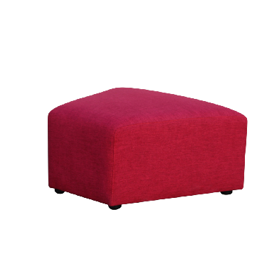 henri ottoman -fiesta - red 