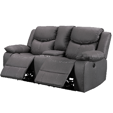 urban power motion 2 seater electric recliner with console - charcoal 