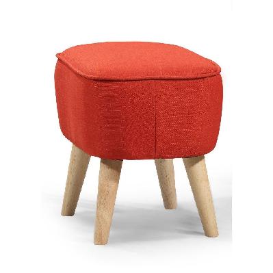 georgia foot stool upholstered in key west - sunkist 