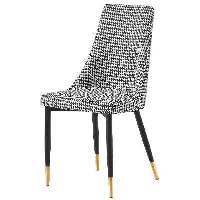 maddison houndstooth fabric upholstered dining chair 
