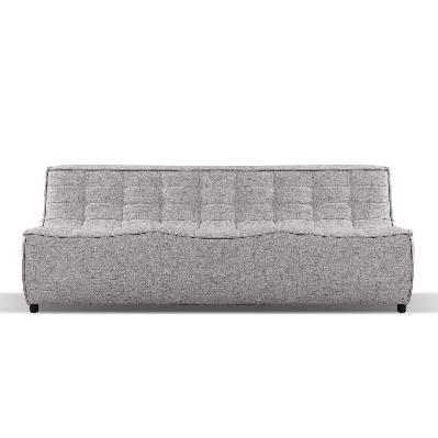 domus 3 seater sofa upholstered in ‚äòdomus‚äô fabric - steel 