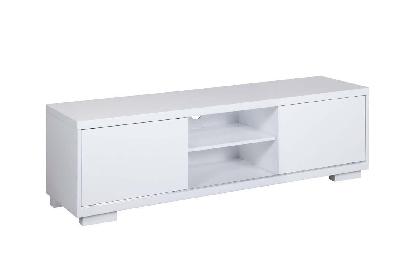 waverly entertainment unit with sliding doors - white 