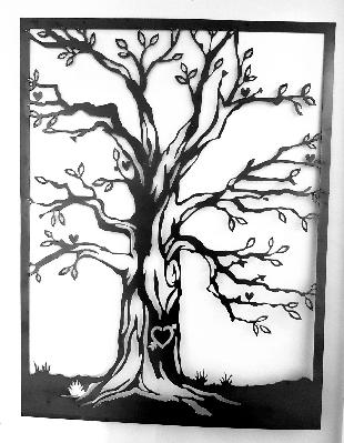 drevo love tree wall art 
