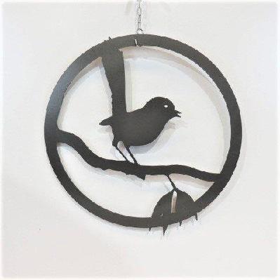 blue wren wall art 