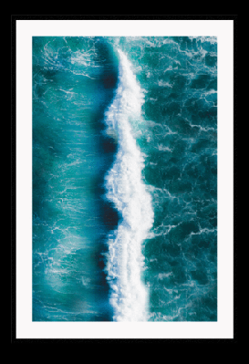 whales 50x70cm / natural 