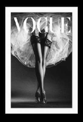 vogue tulle 50x70cm / black 
