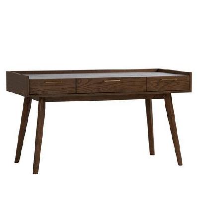 breda study desk 110cm - walnut 