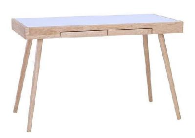 reth study desk 120cm - natural and white 