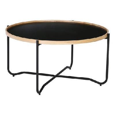 tanix coffee table - round - black 