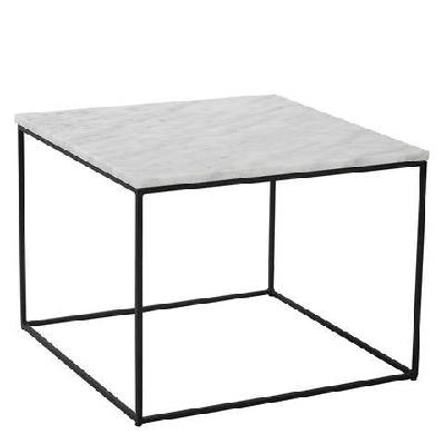 lucio marble coffee table 60cm - white 