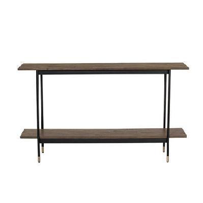 hamilton console table solid acacia wood 140cm - toffee 